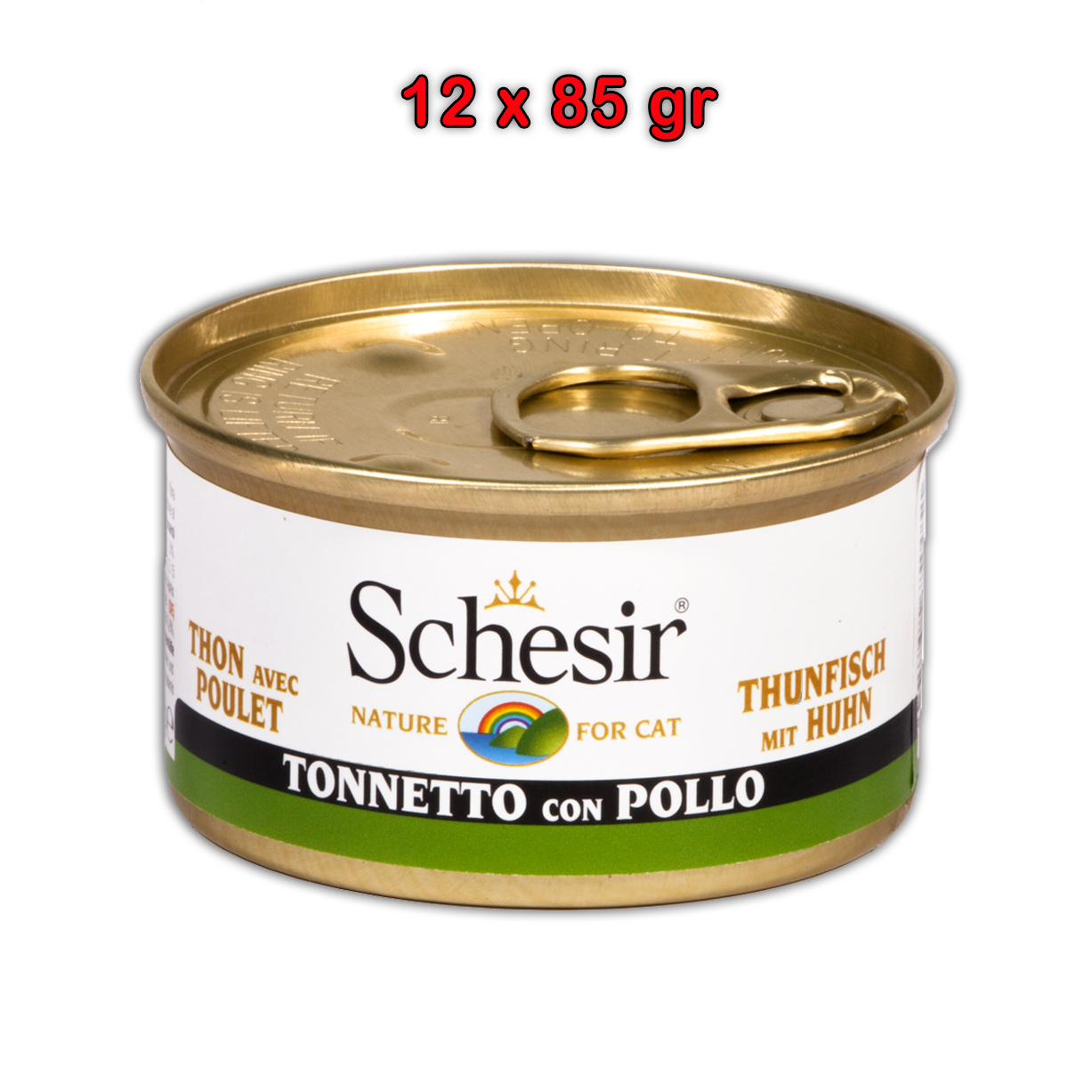 Schesir Tonnetto con Filetti di Pollo in Jelly 85 gr - 12 confezioni