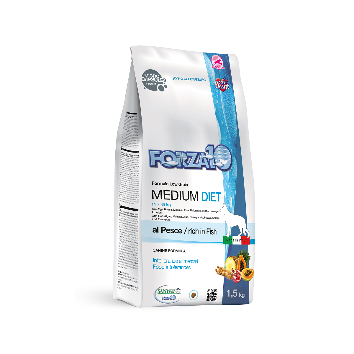 Forza 10 Cane Medium diet Pesce 1,5 kg Low Grain