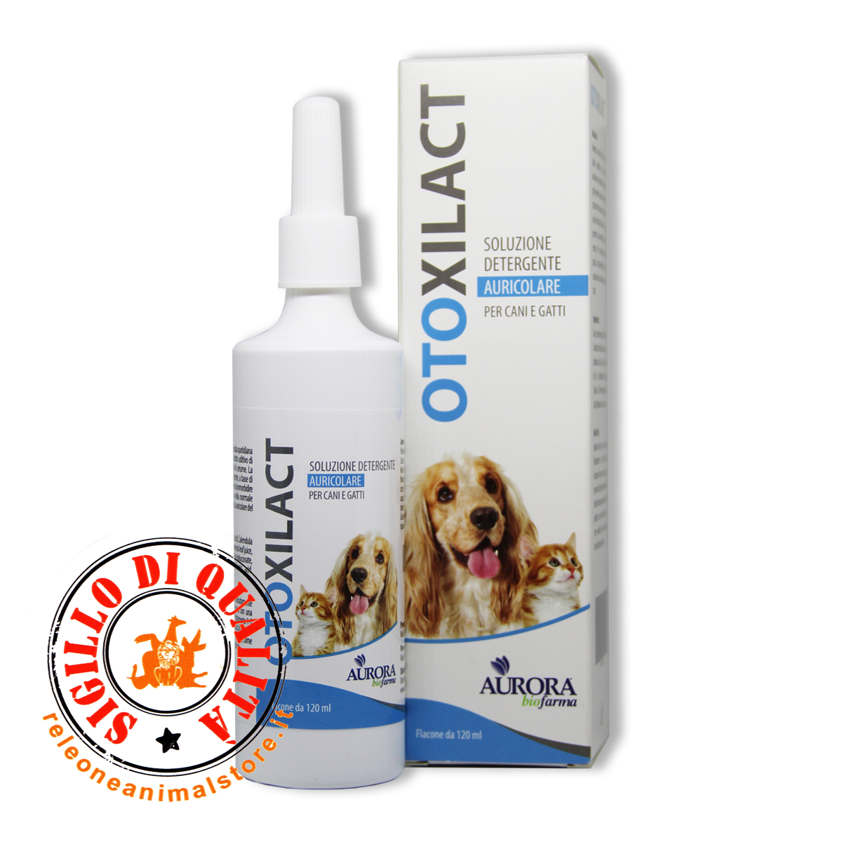 Aurora Biofarma Otoxilact detergente auricolare cane e gatto 120 ml