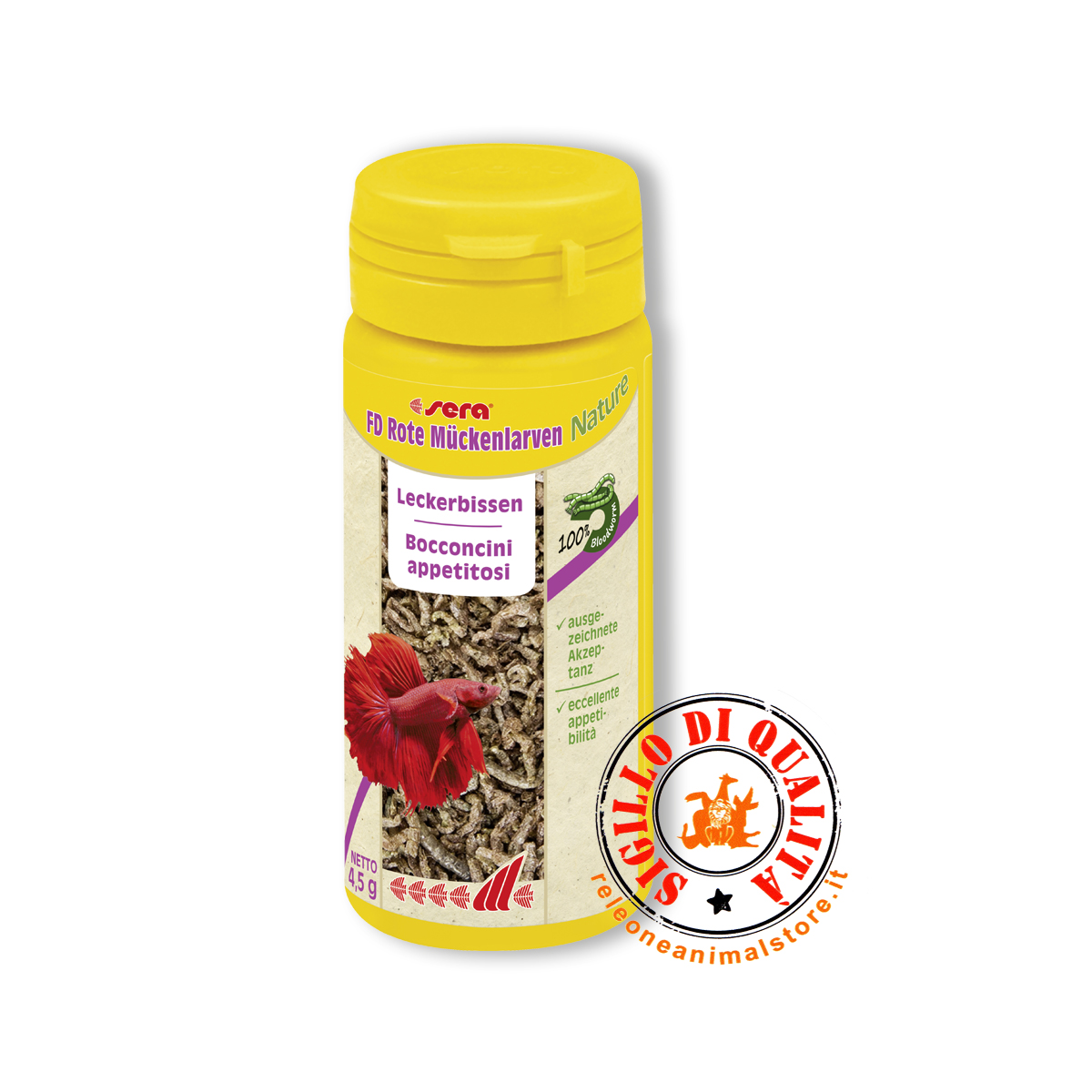 Sera FD Larve Rosse di Zanzara Nature Leccornie per pesci 50 ml