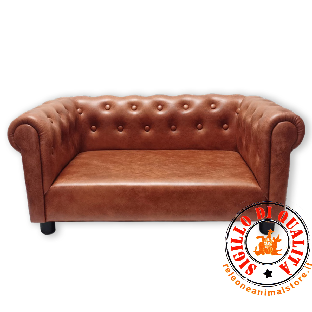 Divanetto Chesterfield per gatti e cani di piccola taglia