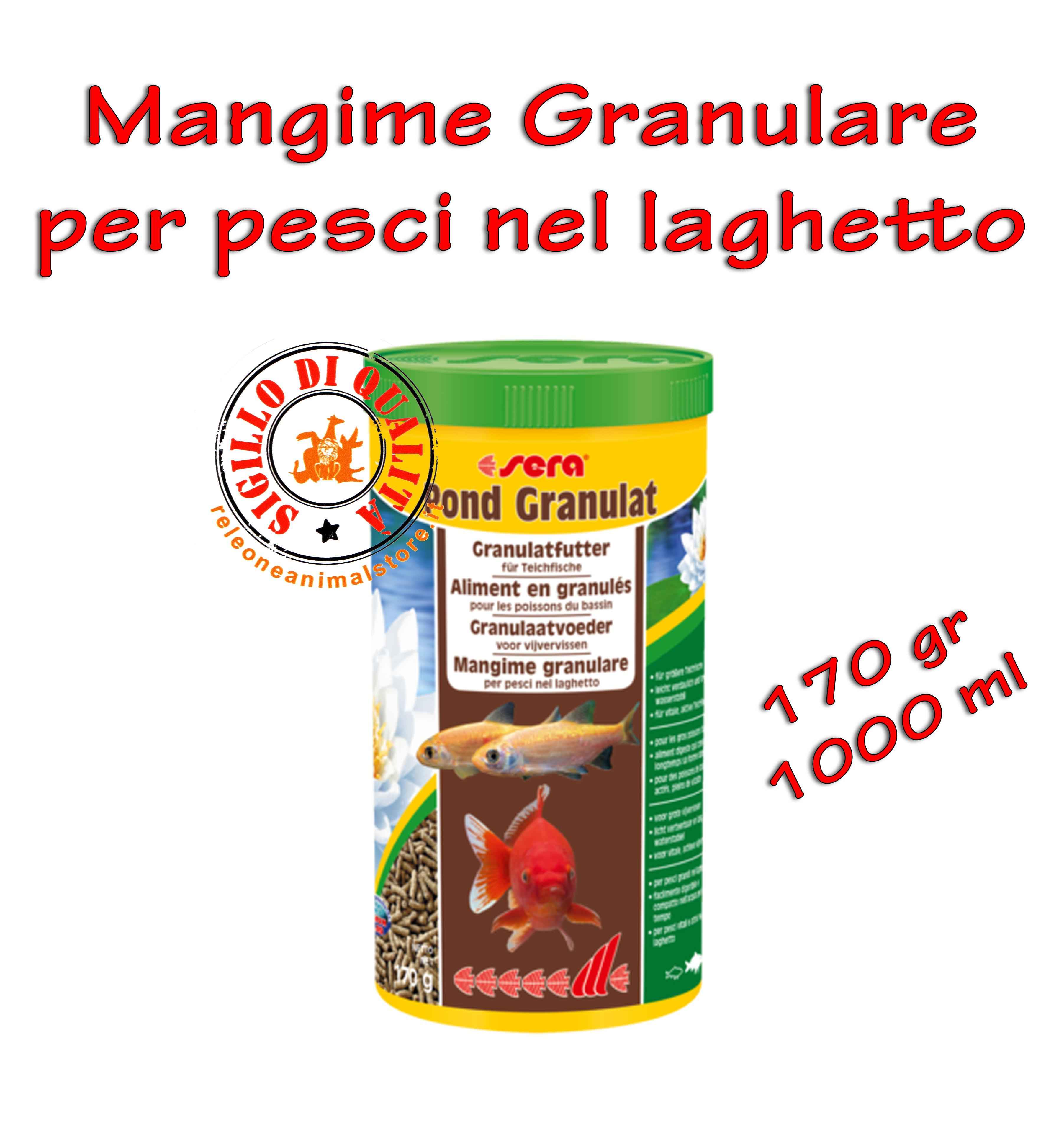 Mangime Granulare per pesci nel Laghetto Pond Granulat Sera - 170gr 1000ml