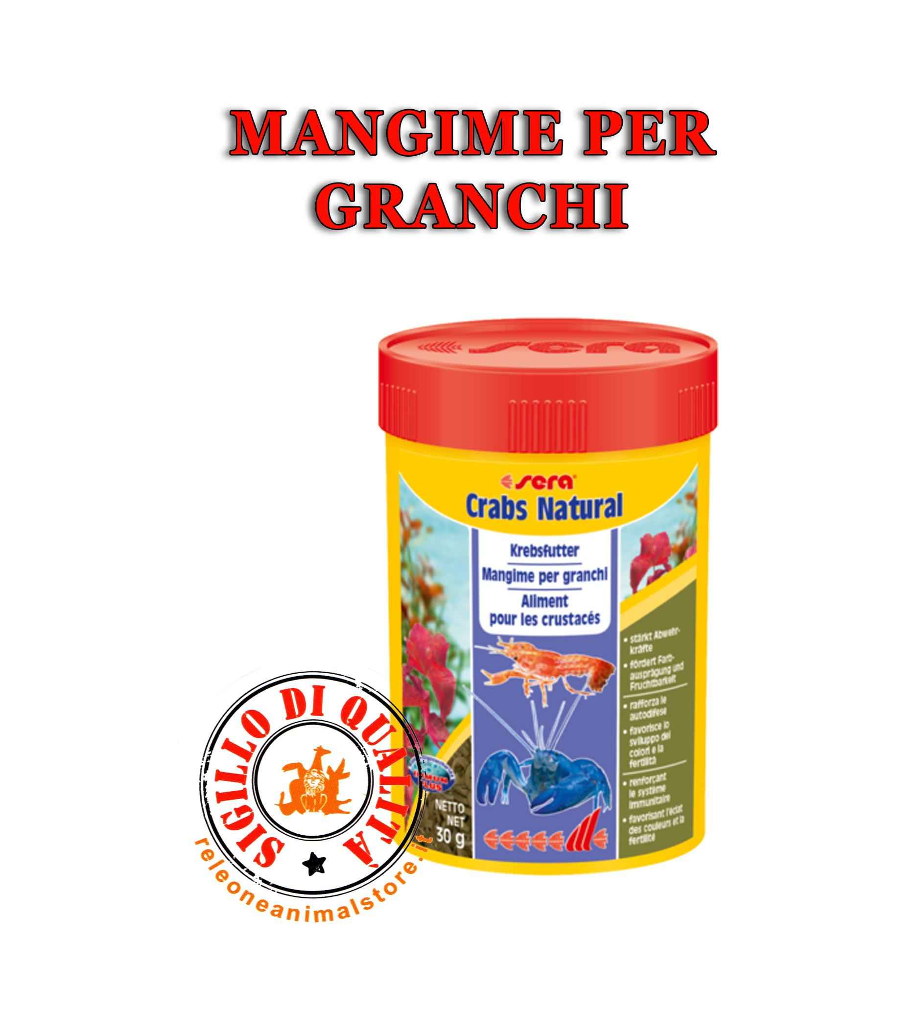 Sera Crabs Natural Mangime per Granchi 30 gr - 100 ml