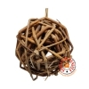 Palla in Rattan Scuro Gioco per Roditori Ehop naturale