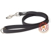 Guinzaglio per cani con maniglia e anello \"O\" Color e Gray Super-Grip 2x120 Nero