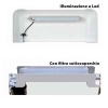 Acquario Derby Bianco Effetto Cascata 40 X 16 X 37 cm 15 lt.