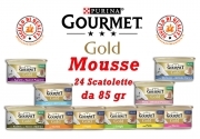Gourmet Gold Mousse 85 gr vari gusti 24 scatolette
