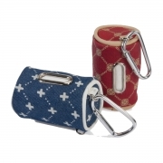 Porta Rotolo Dispenser Sacchetti Igienici Lux Jacquard Camon Rotolo Incluso Cane