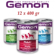 Gemon Pate' per Cani 400 gr 12 confezioni