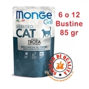 Monge Grill Bocconcini in Jelly gusto Trota - Gatti Sterilizzati
