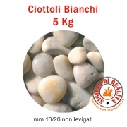 Ciottoli Bianchi non Levigati Fondo Acquario 5 Kg