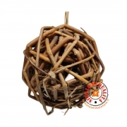 Palla in Rattan Scuro Gioco per Roditori Ehop naturale